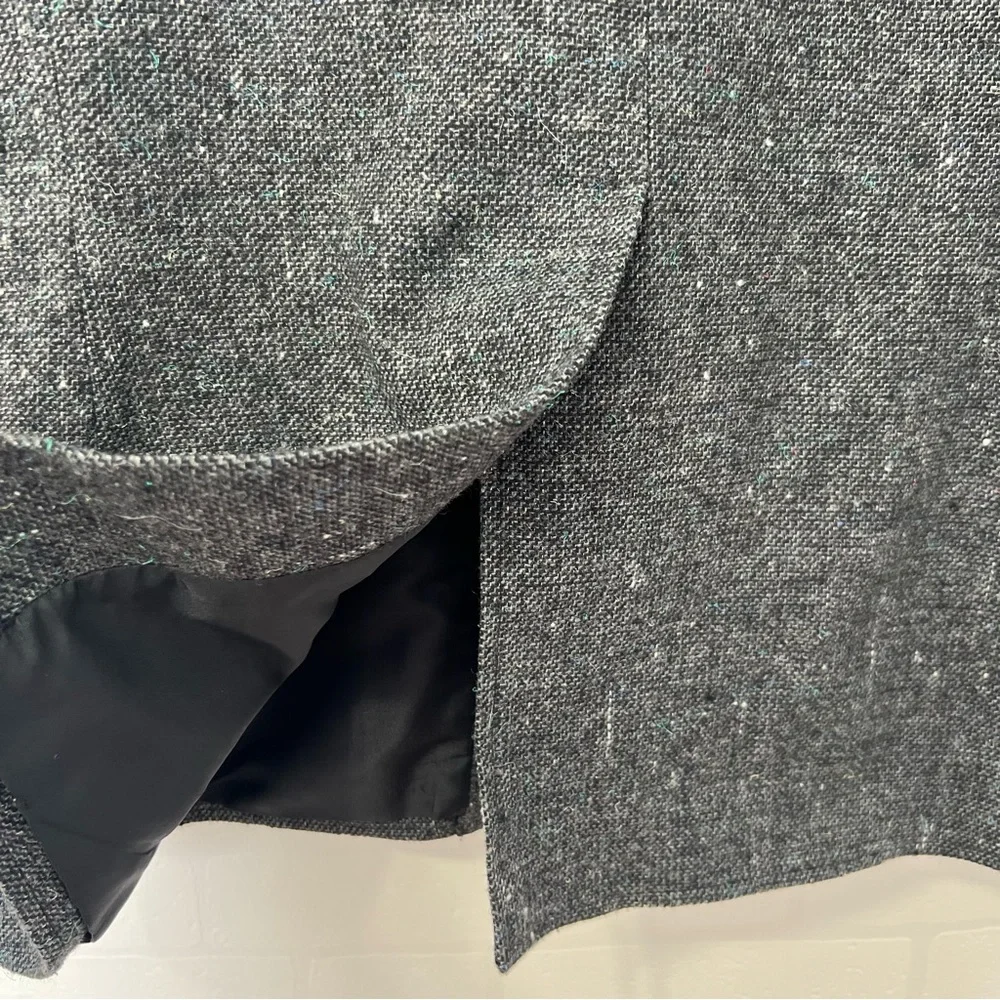 Vintage Pioneer Wear Western Rodeo Tweed Charcoal Men's Blazer Elbow Patches L